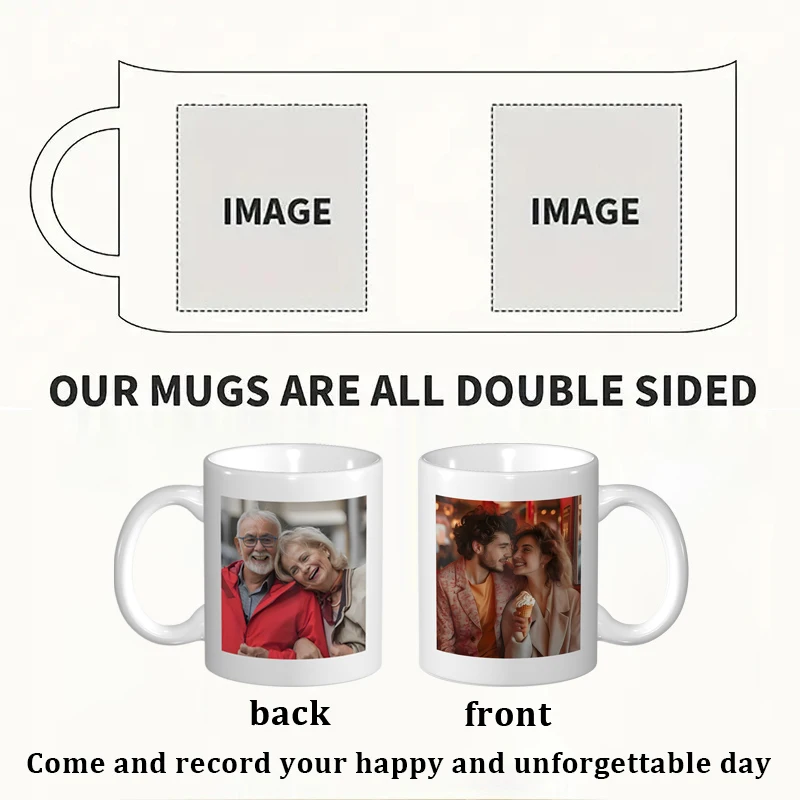 Personalized Custom Mug High Definition Photo Print Design Kitchen Coffee Drinkware Suitable as a Valentine S Day Gift