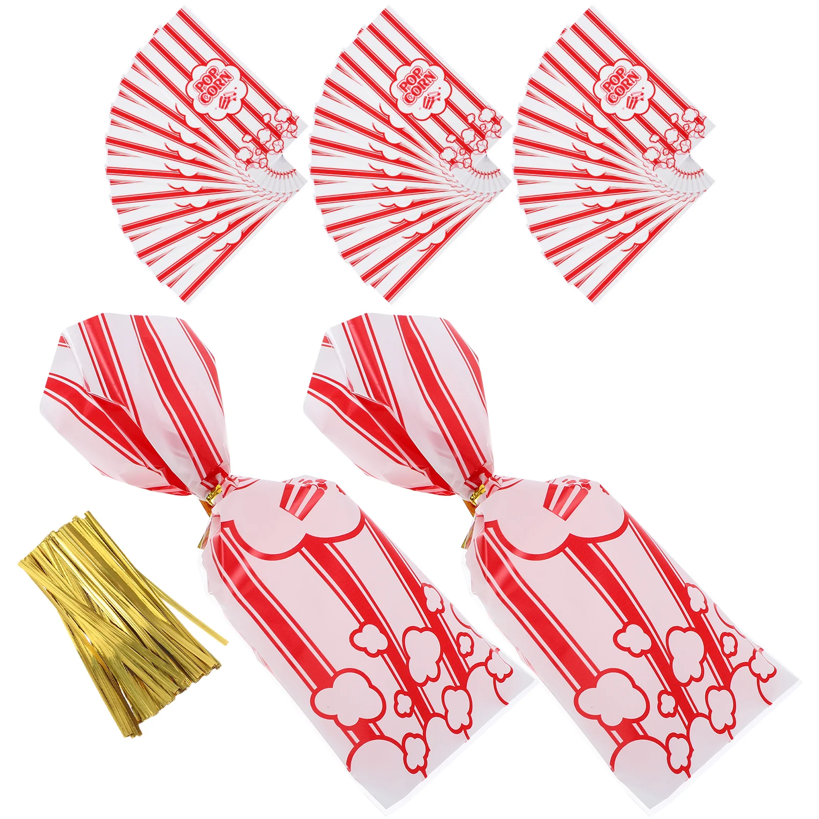 100 قطعة حقيبة هدايا صغيرة أكياس الفشار الميكروويف السائبة علاج الخدمات الفردية المعجنات الصغيرة