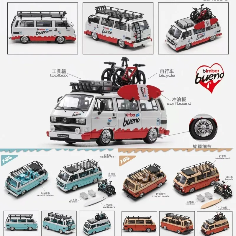 Mortal 1:64 Volkswagen T3 Low lying Die cast Alloy Car Model Adult Collection Ornament