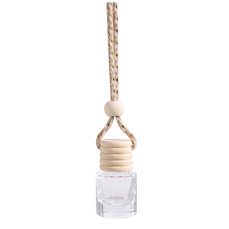 

5ml Car Aromatherapy Bottle Pendant Air Freshener Perfume Glass Bottle Hanging Car Aromatherapy Diffuser Bottle