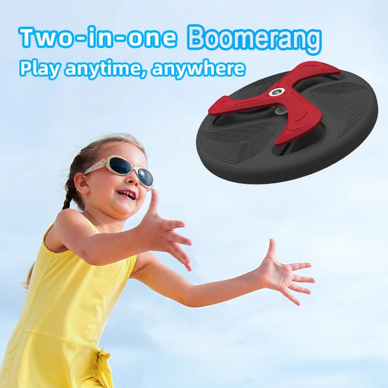 1Set Flying Boomerang Toy Outdoor Accessories Interactive Boomerang Outdoor Toys Pet Supplies Dog Training Toys