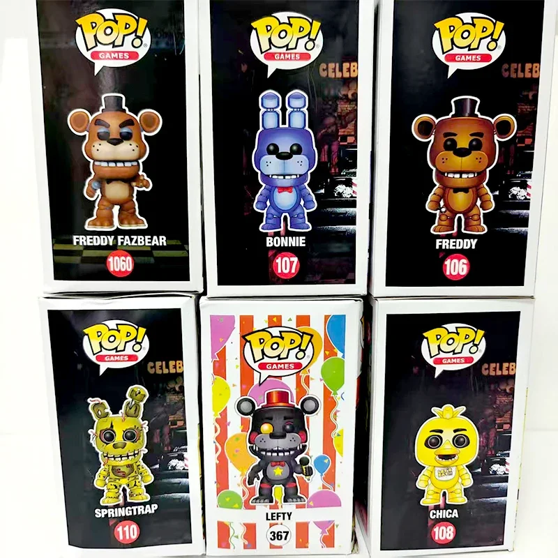 Figura de acción Funko POP Five Nights At Freddy's FNAF, Bonnie, Freddy, Chica, Foxy, muñeco coleccionable de vinilo, modelo 106 107 108 110