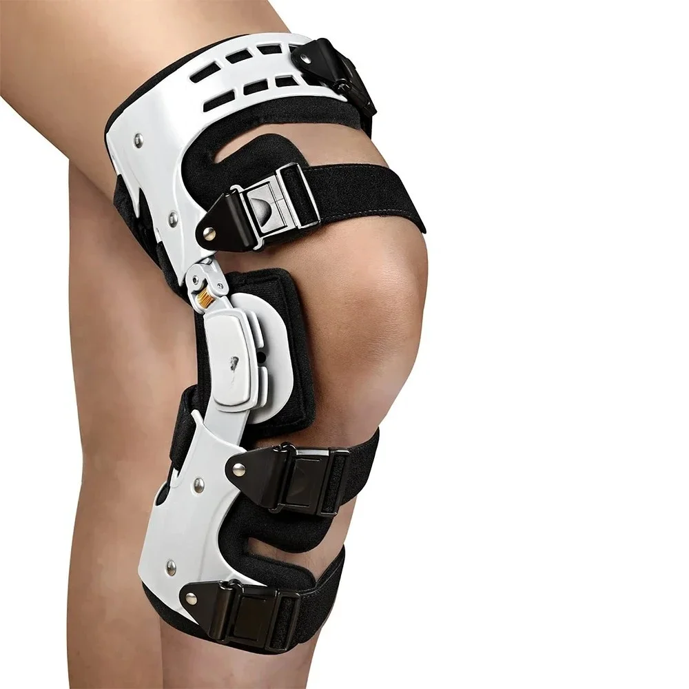 ACL MCL PCL Injury Meniscus Tear Arthritis FOR Unloader ROM Knee Brace Hinged Stabilizer Adjustable Recovery Support