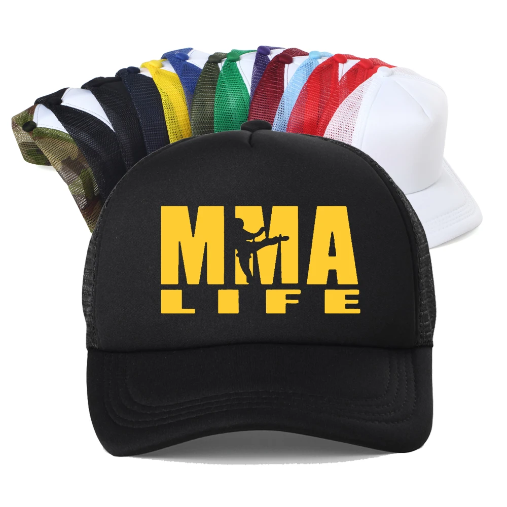 Muhammad Ali Boxing MMA Fighter Cotton Baseball Cap Men Trucker Caps Adjustable Mesh Breathable Snapback Hat