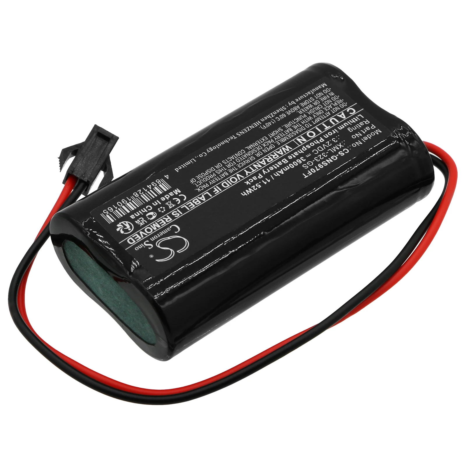 CS Replacement Battery For Gama Sonic GS-103, GS-104, GS-94, GS-94B, GS-97F-GE, GS-97N XML-323-GS 3600mAh / 11.52Wh Vacuum