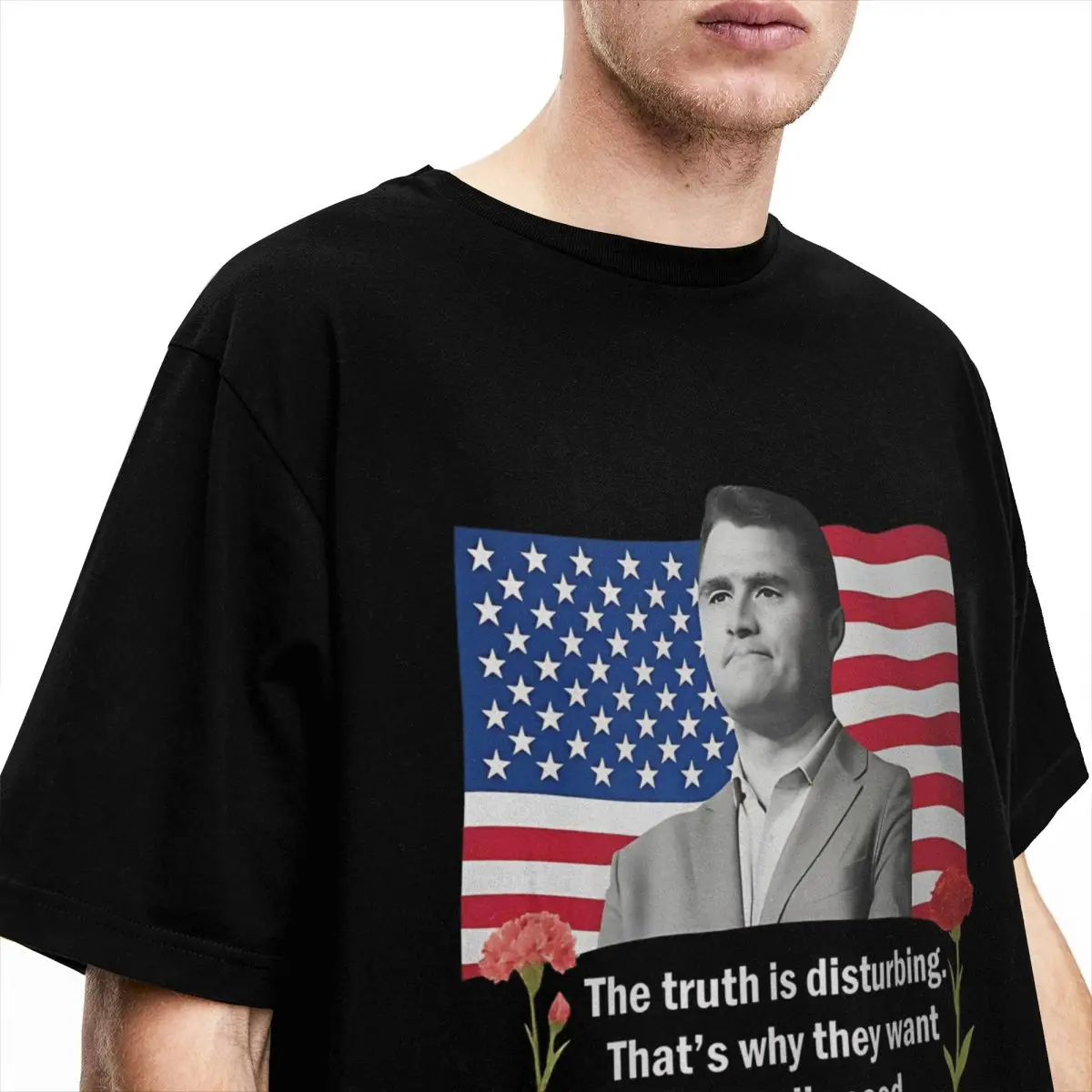 تشارلي كيرك مستوحاة العدالة تي شيرت الرجال النساء 100% القطن موضة تي شيرت Crewneck تيز ملابس قصيرة الأكمام الصيف