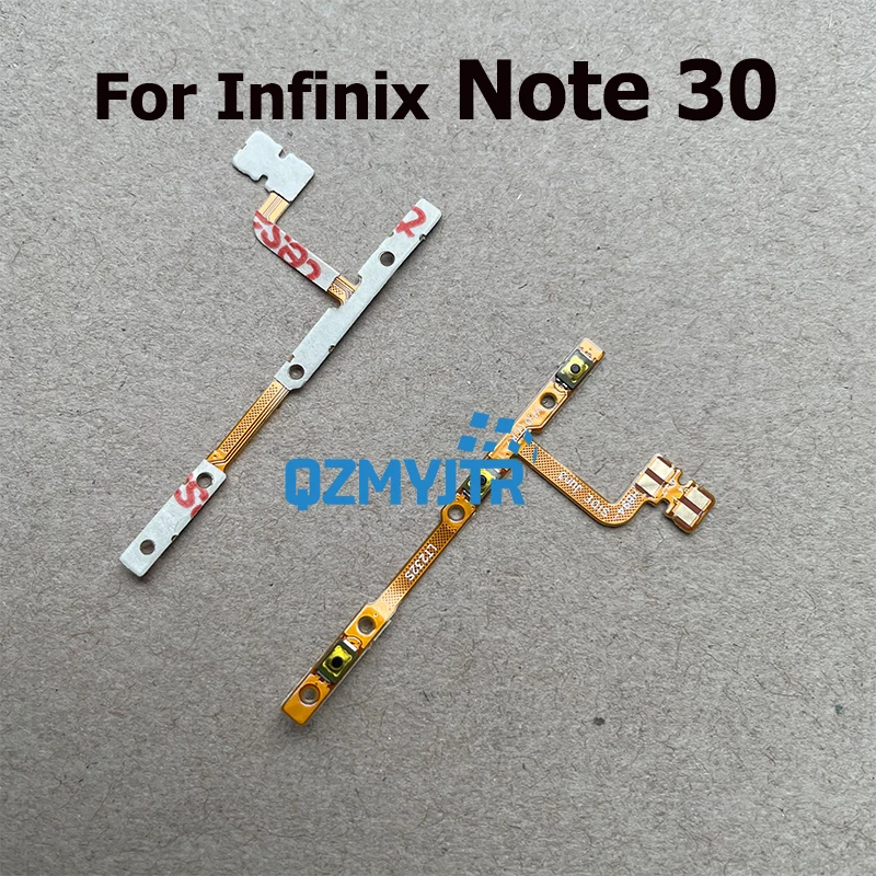 New For Infinix Note 30 30i Pro VIP 5G Volume Power Button Power Volume Side Keys Buttons Switch Flex Cable