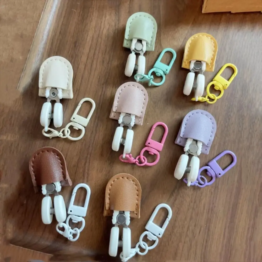 High Precision Art Mini Scissors with Protective Cover Keychain Design Sewing Embroidery Snips with Storage Box Straight Tip