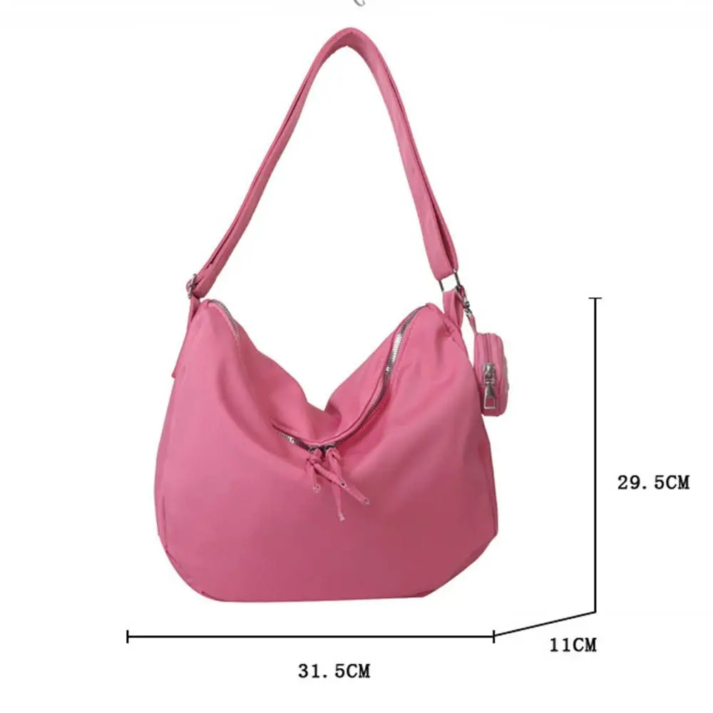 Bolso cruzado de gran capacidad para mujer, bolso de hombro ultraligero Oxford, bolso de mano versátil informal