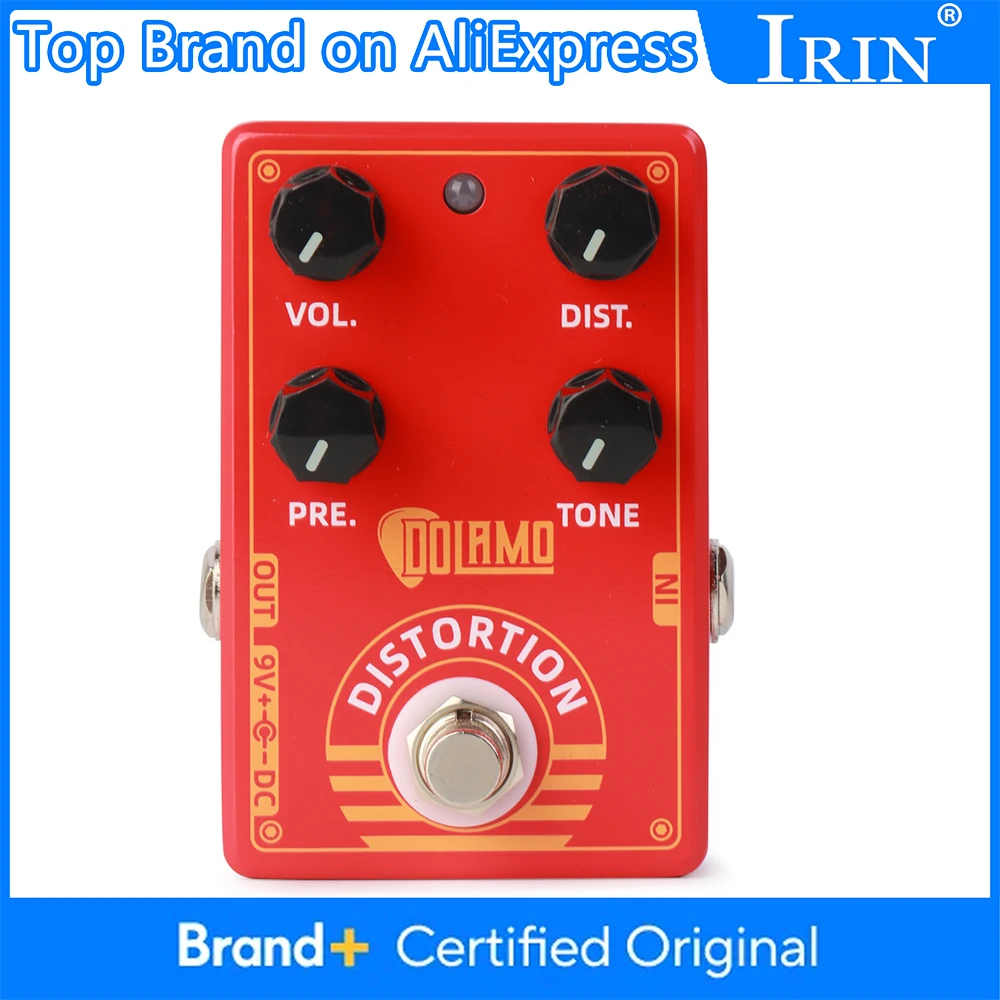 

Dolamo D-9 Vintage Distortion Guitar Effect Pedal True Bypass Electric Guitar Parts & Accessories with Volume Filter