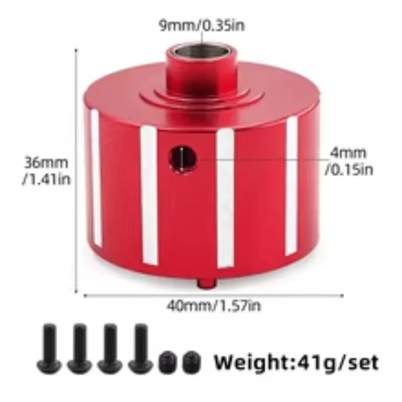 

7075-T6 Aluminum Alloy Differential Case Bulkhead for ARRMA 1/5 Kraton Outcast 8S RC Car Front Rear Universal Upgrade Parts