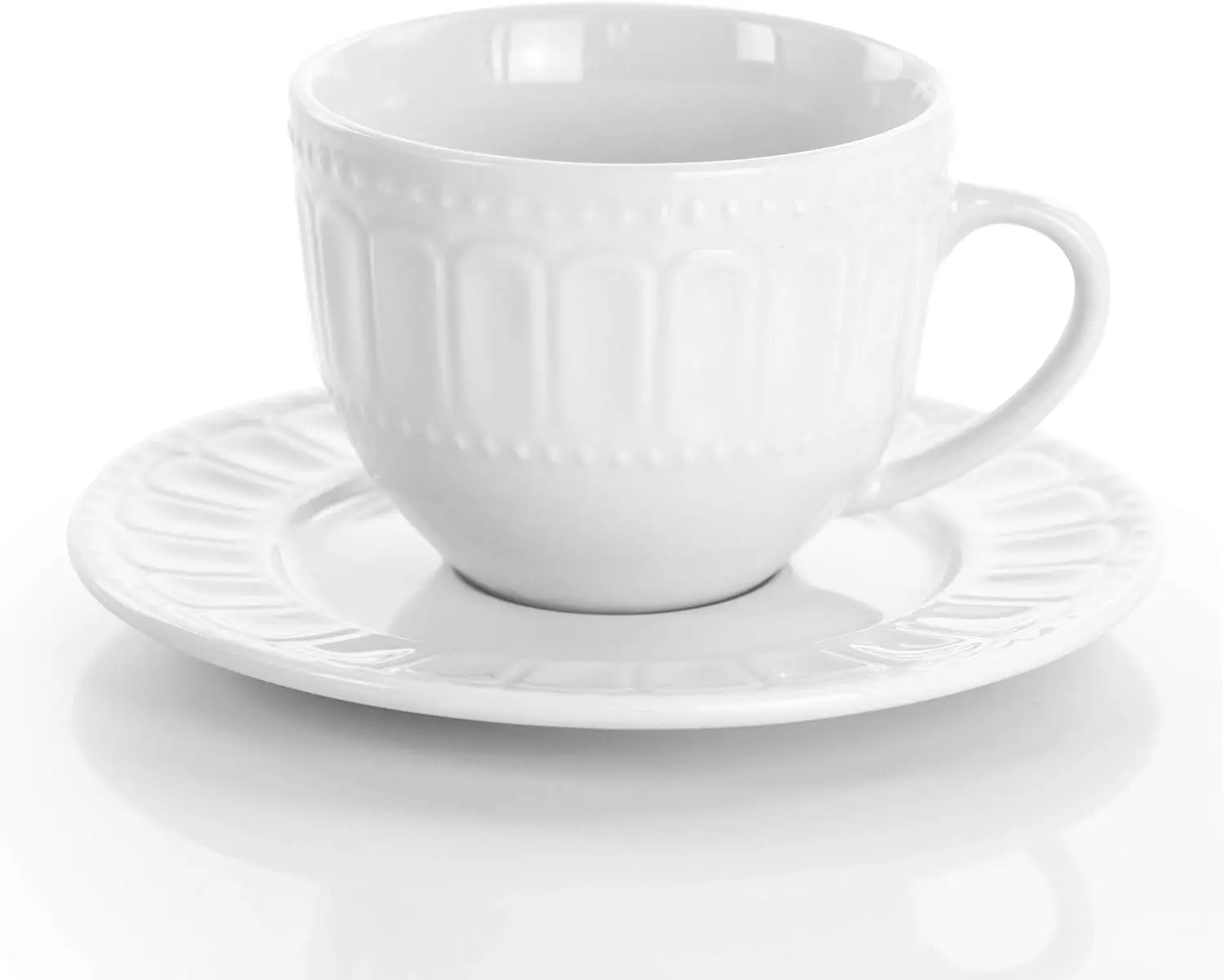 Charlotte 20 Piece Porcelain Dinnerware Set in White