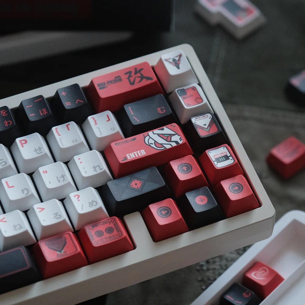 

Original Keycaps Gundam Red Heresy PBT Sublimation Customized Keyboard