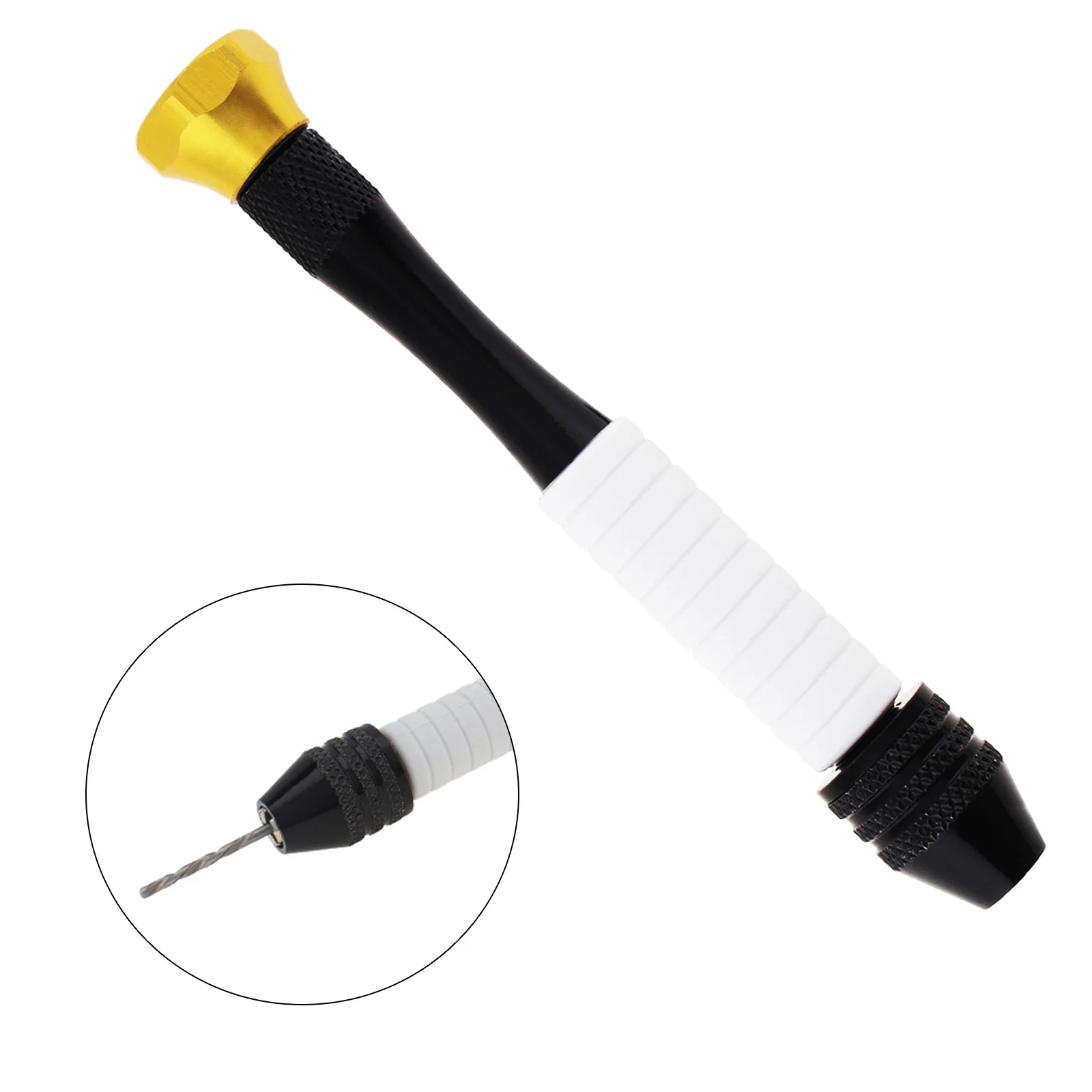 Perno morsa trapano a mano in alluminio strumento rotante manuale per intagliare gioielli che fanno artigianato lavorazione del legno foratura Mini Micro strumento trapano a mano
