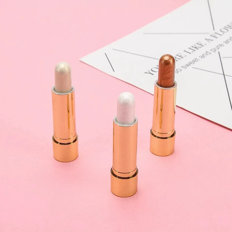 3D Gesicht Erhellen Highlighter Stick Bronzer Schimmer Concealer Creme Kontur Wasserdicht Langlebig Make-Up-Tool Für Frauen