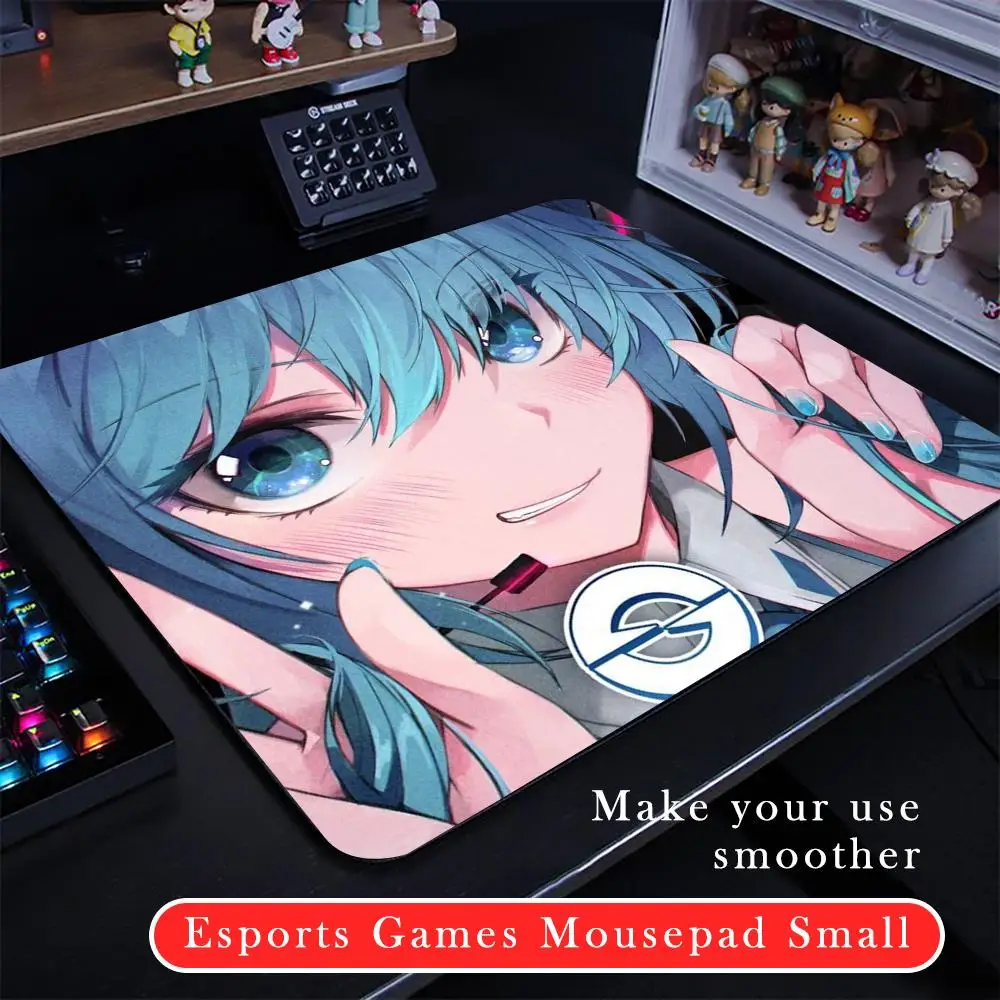 Cool H-Hatsunes M-MikuS Mouse Pad Cartoon rubber Small mouse pad desktop computer office keyboard e-sports ROGs game mouse pad