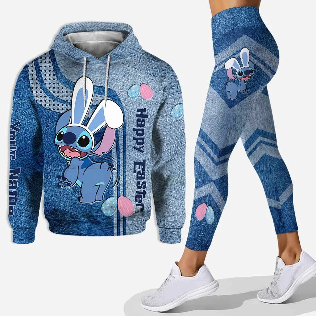 Customize stitch 3D Hoodie Women's Hoodie Set stitch Yoga Pants Sweatpants Women's Disney Yoga Hoodie Leggings Fashion Tracksuit