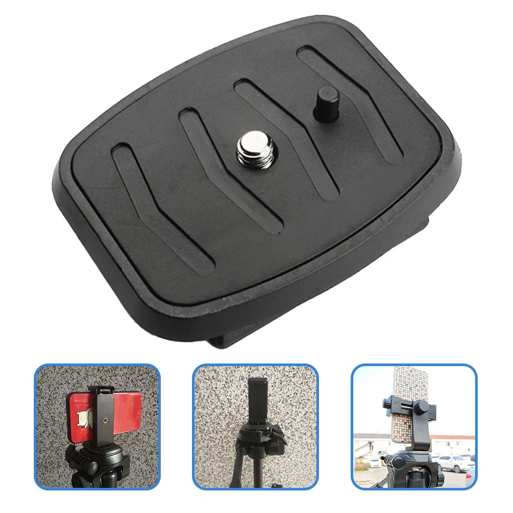 

2pcs Quick Release Plate Durable Tripod Mount Adapter Camera Fine Workmanship Rational Design Easy Install Photography Studio