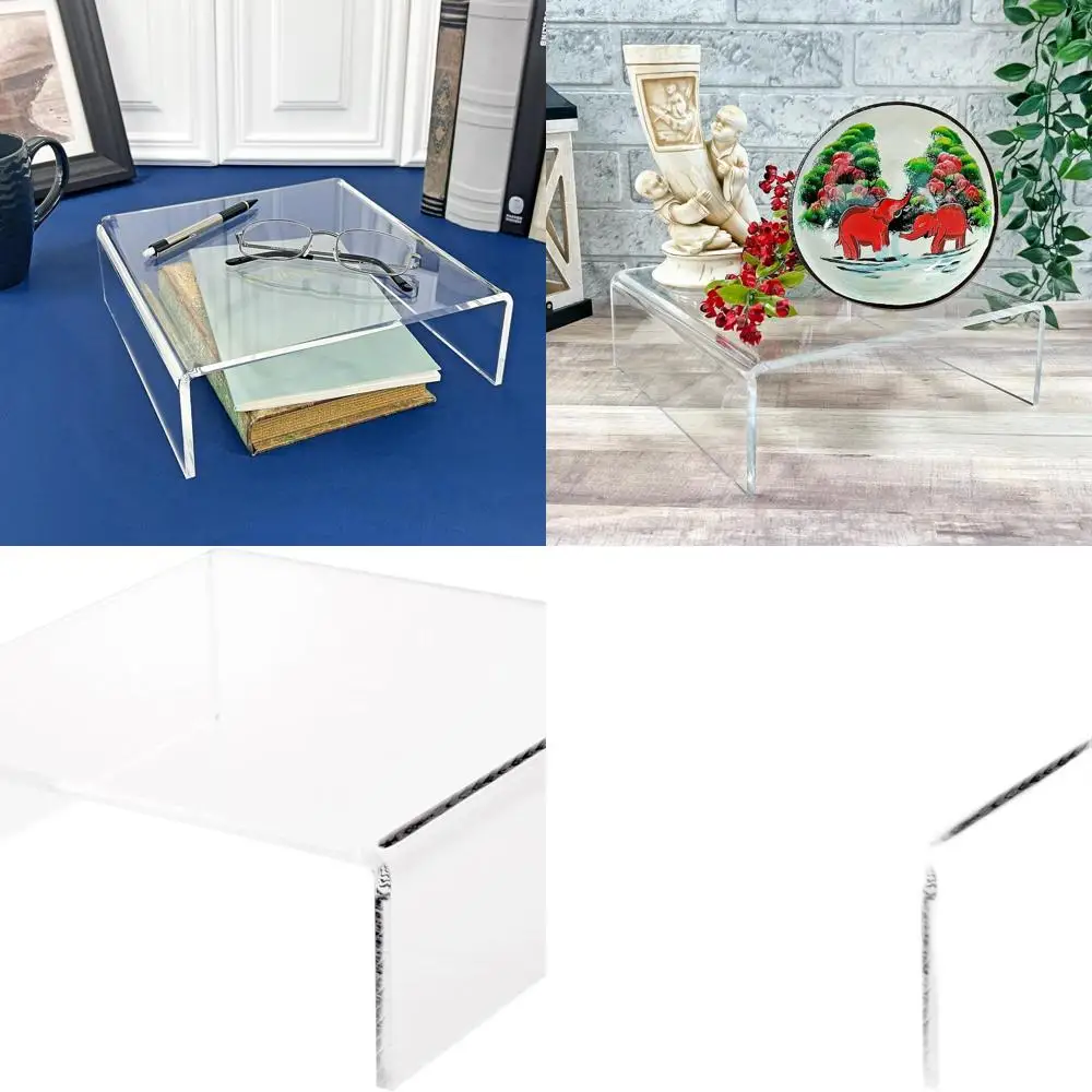 

Набор из 3 прозрачных акриловых квадратных подставок, 3 дюйма высотой x 9 дюймов шириной x 9 дюймов глубиной, толщина 1/4 дюйма