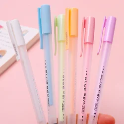 1 stücke Klebe stift Punkt Klebe stift fester Klebe stift Stift form Bonbon farbe schnell trocknendes hochviskoses kreatives Studenten briefpapier