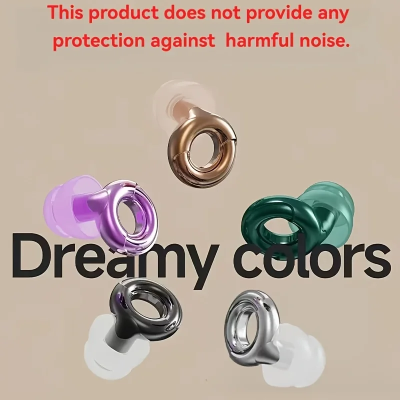 

Reusable Silicone Sleep Earplugs – A Travel Essential for Work & Study. Includes Portable Storage Case, No Batteries Needed.