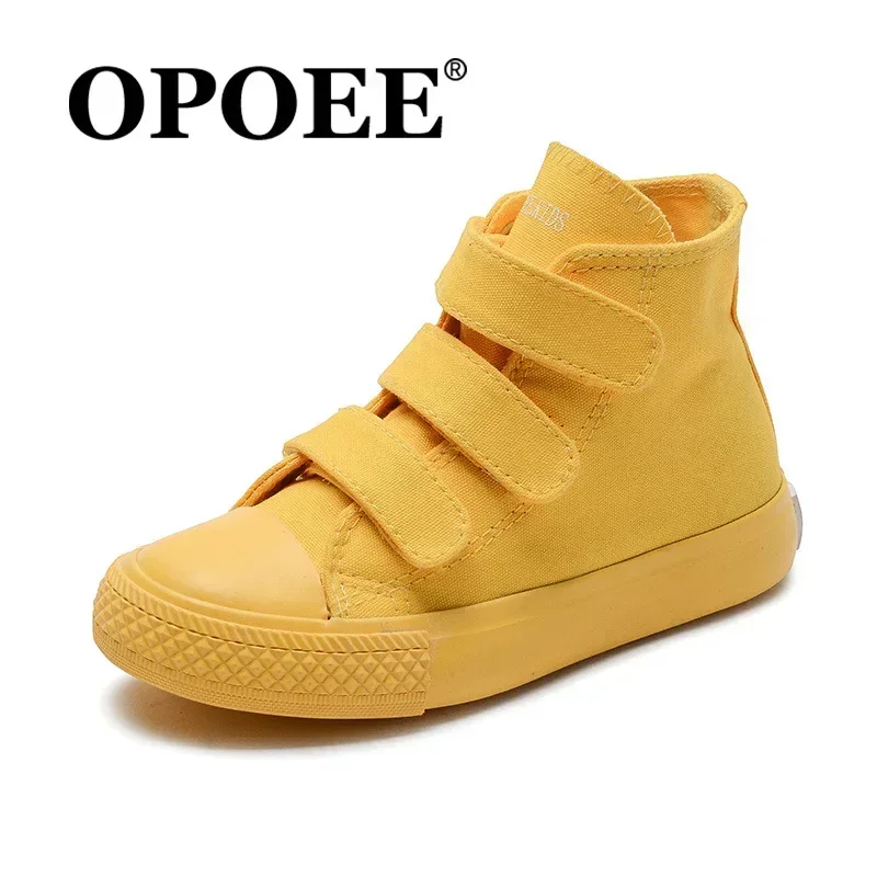 

New Simple Canvas Shoes Non-slip Outdoor Casual Shoes Fashion Trends Children's Sneakers High-Top Walking Shoes Student Shoes