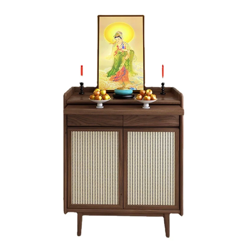 

YY Solid Wood Prayer Altar Table Table Living Room Buddha Shrine New Chinese Style Buddha Cabinet Buddha Table Modern Minimalist