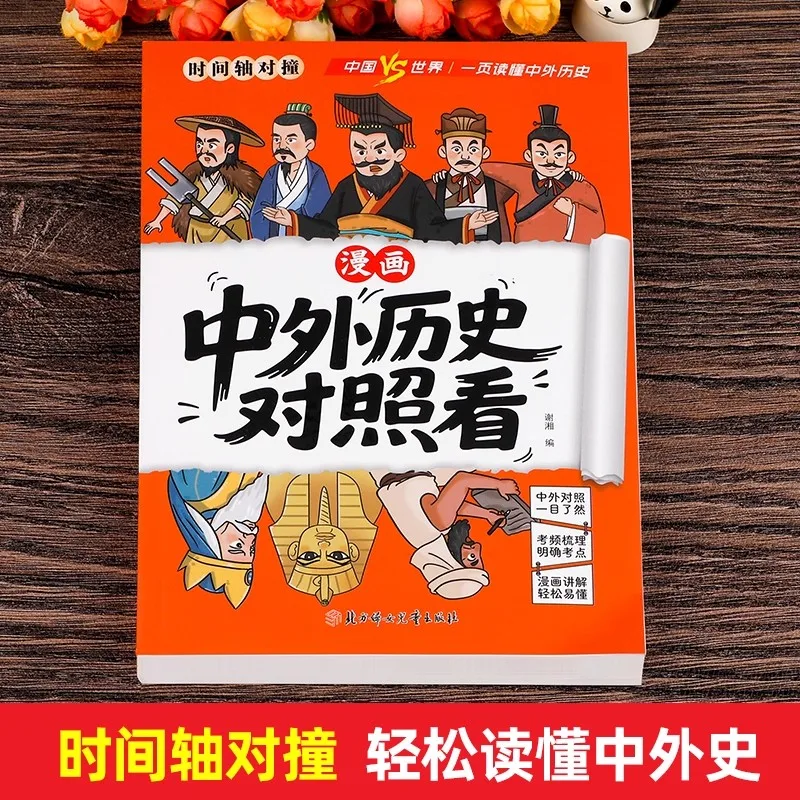 1 book Comparative World History In Comics: Chinese & Western Culture Contrast, Ancient Chinese Classics Enlightenment For Teens
