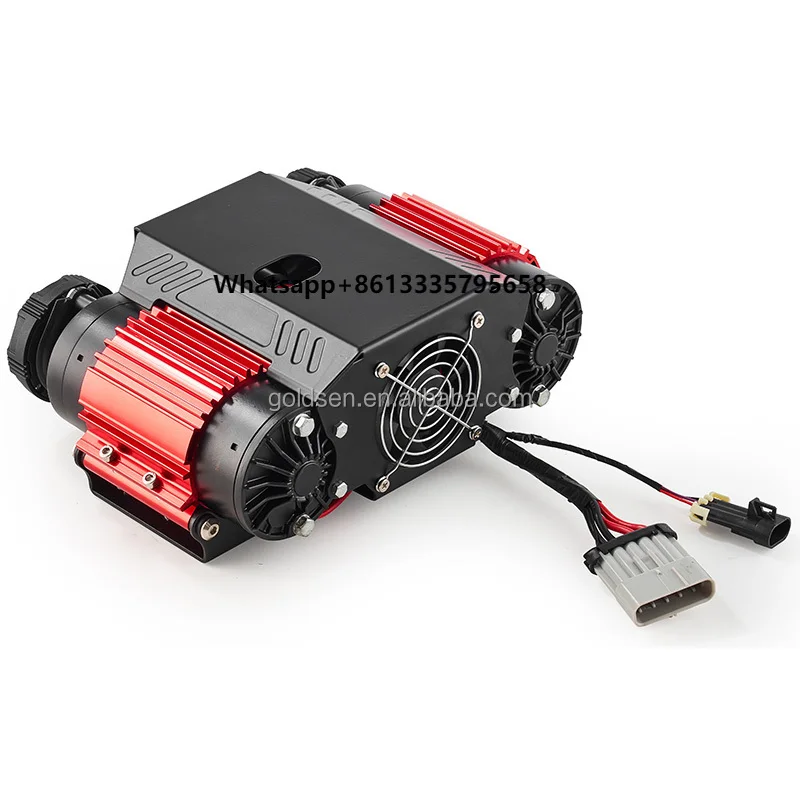 

On Board System Heavy Duty Dual Cylinder Double Motor 12v Car Tyre Inflator Pump air Compressor for Land Cruiser Prado
