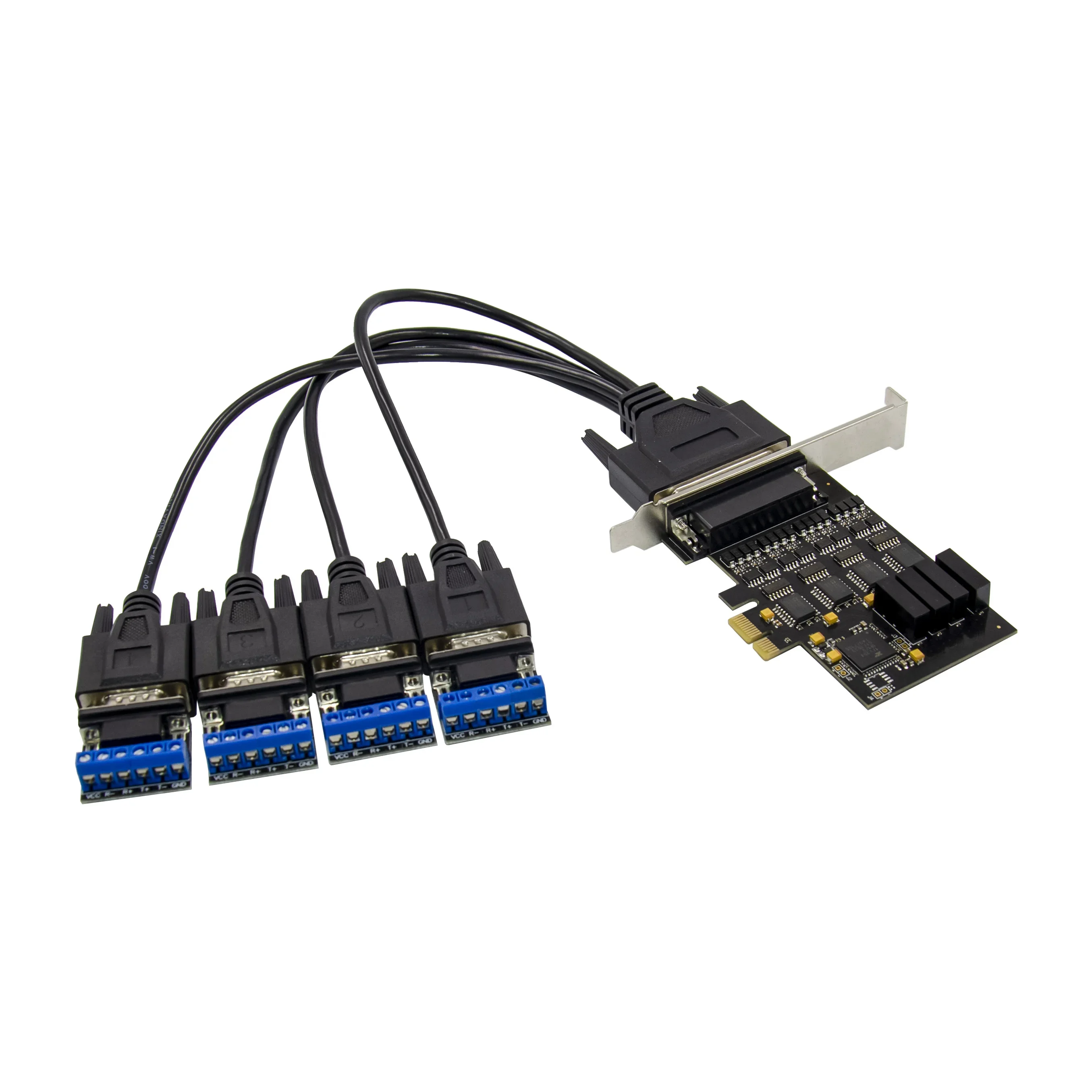 Four-port 485 serial port expansion card 422 multi-user card industrial computer