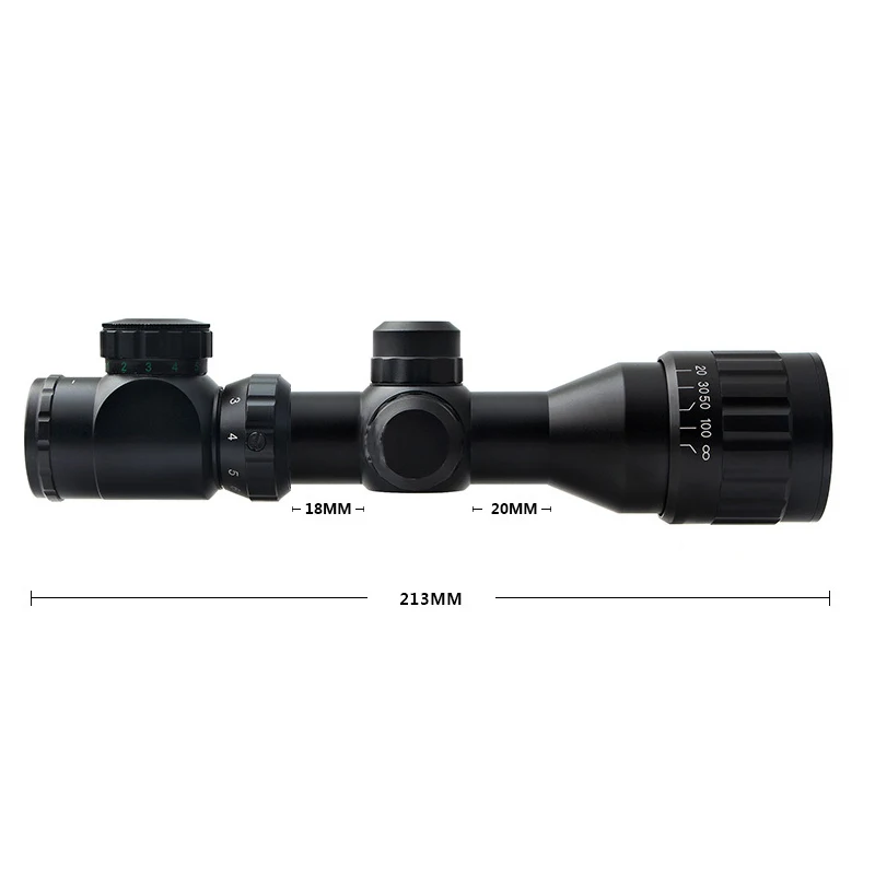 2-6X32 AOEG Five-line Differentiated Ship-shaped Anti-seismic Short Optical Sight 6x Zoom For Outdoor Hunting