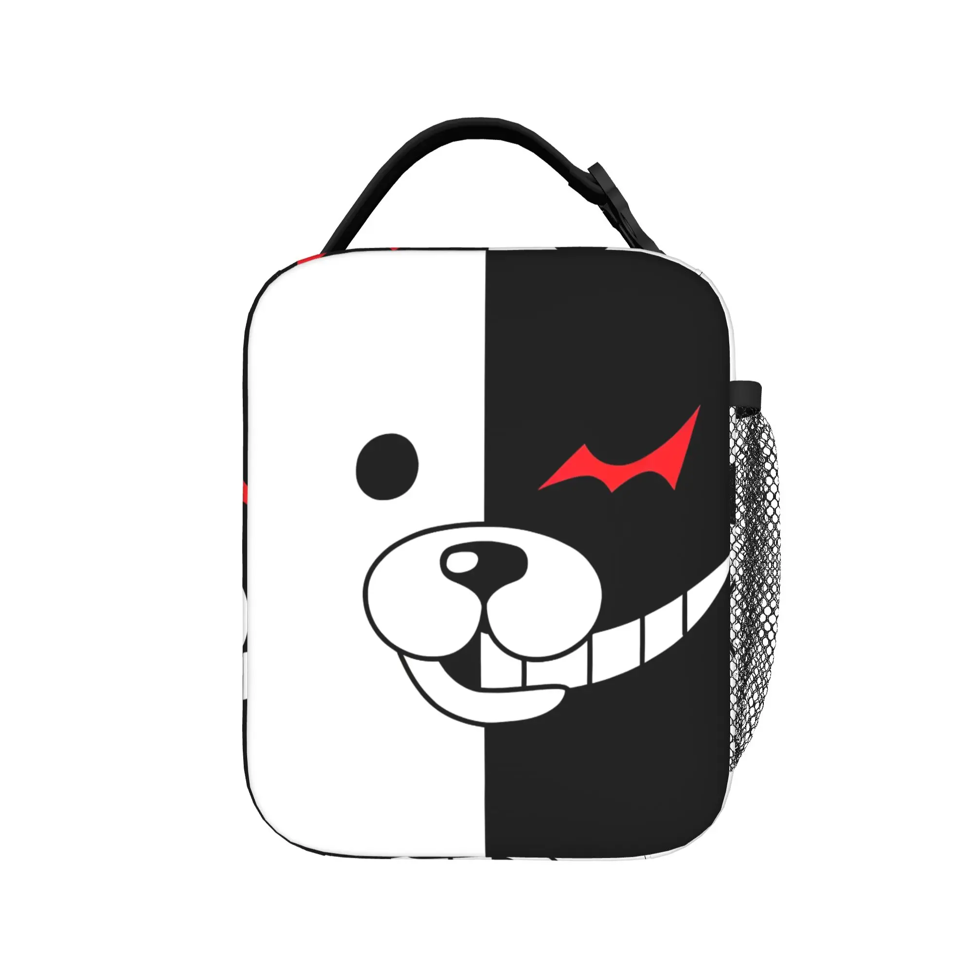 Anime Bear Monokuma Thermal Insulated Lunch Bags for School Danganronpas Anime Portable Bento Box Cooler Thermal Lunch Box