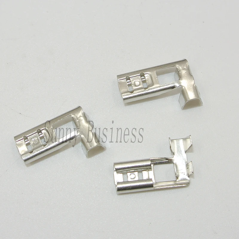 2000pcs 4.8mm Flag Terminals - Non Insulated Female Right Angle Spade Crimp