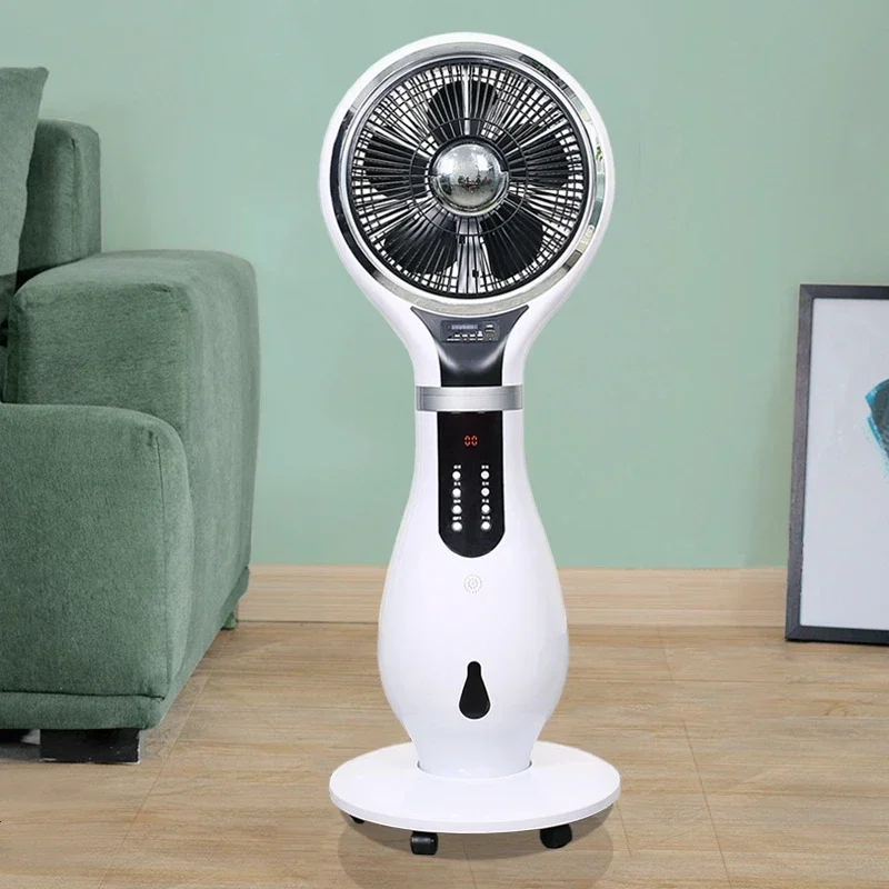 Air Circulator 220V Electric Fan Indoor Desktop Fan Negative Ion Shaking Head Water Atomization Floor Fan 휴대용 선풍기 Ventilador