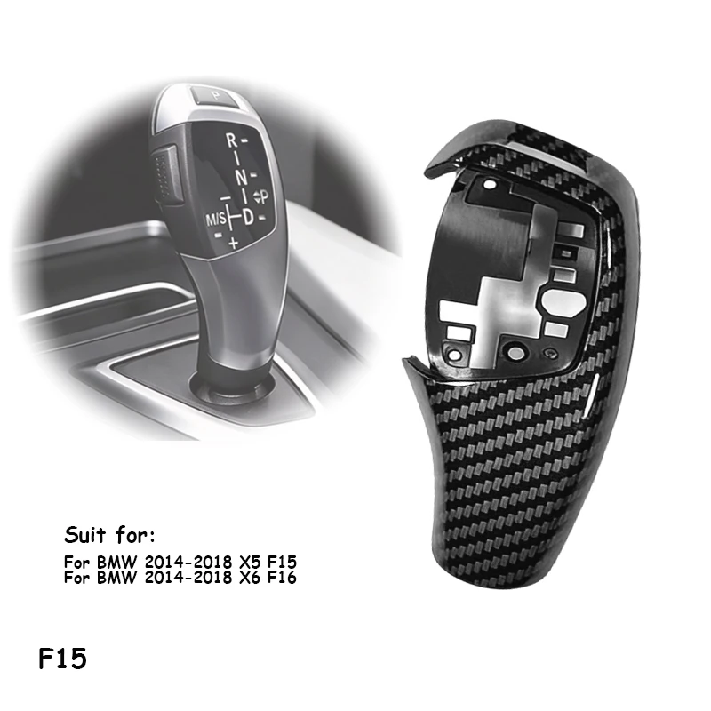 

Gear Shift Knob Cover Car Accessories For BMW X5 2014-2018 F15 X6 2014-2018 F16 Gear Shifter Knob Replace Cover Button Panel