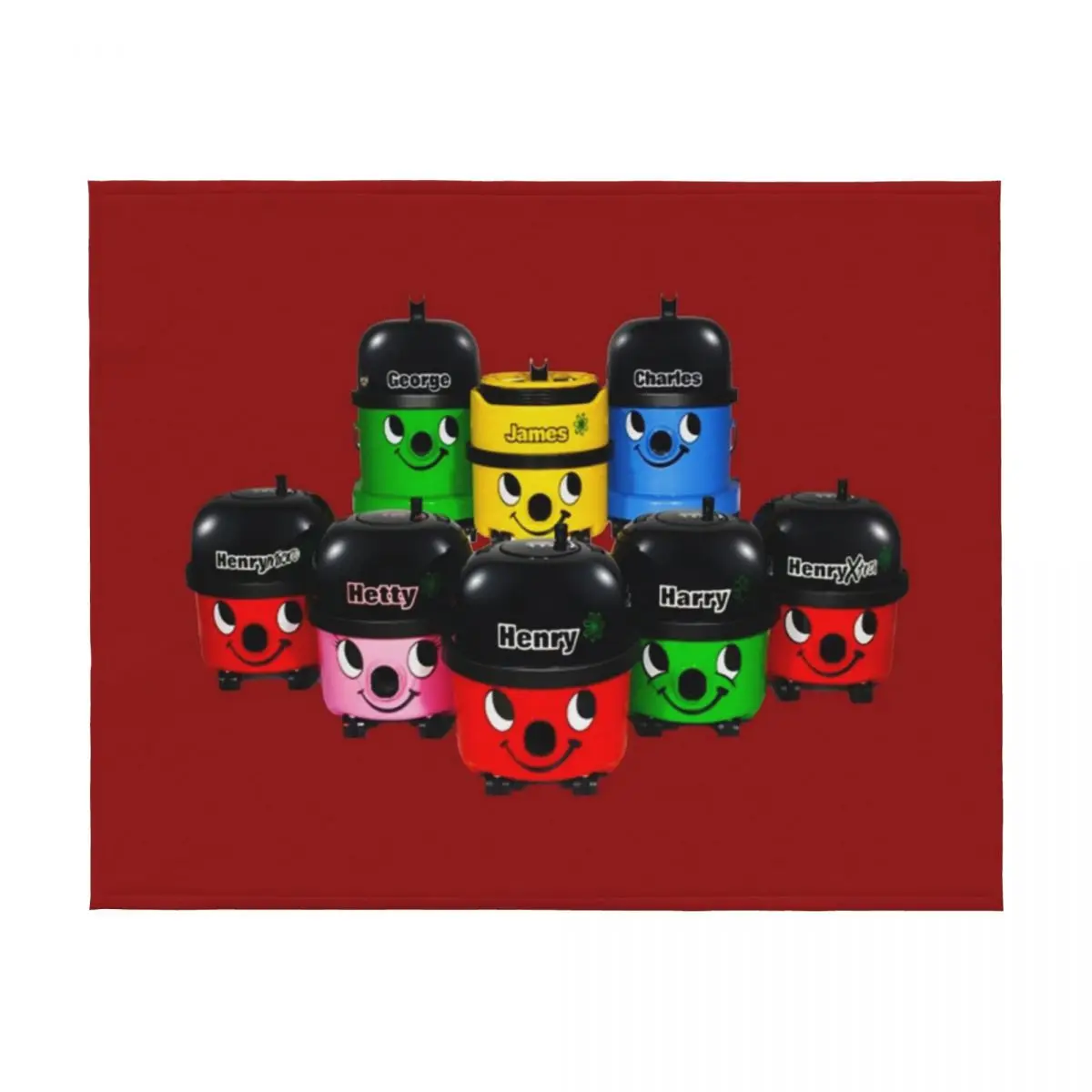 Henry Hoover and Friends Throw Blanket Quilt Winter beds halloween Summer Beddings Blankets