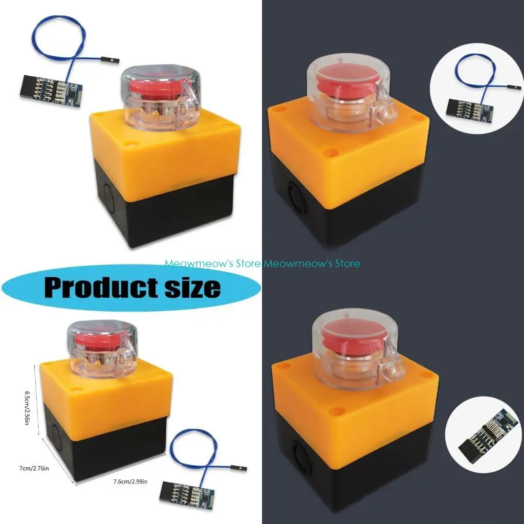 W91A Cableless زر الطاقة الخارجي راديو التحكم بالكمبيوتر 5M نطاق العمل خطة توفير المساحة