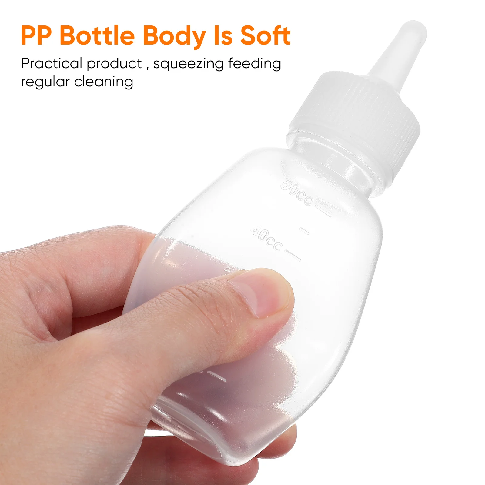 

1Set Pet Nursing Kit Feeding Bottles PP Silicone for Animals Puppy Kitten Rabbit Milk Bottle Set Pet Feeding Accessories