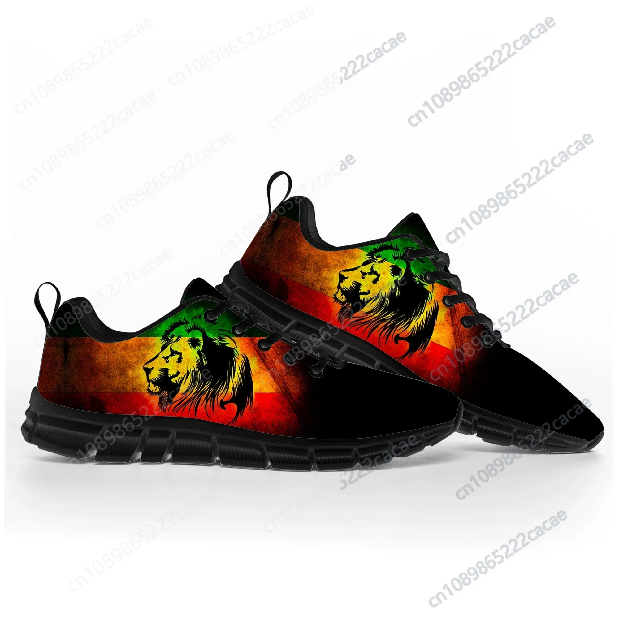 

Reggae Rastafarian Rasta Rastafari Lion of Judah Sports Shoes Mens Womens Teenager Kids Children Sneakers Casual Couple Shoes