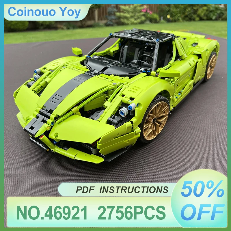 

Новый строительный блок MOC-46921 спортивный автомобиль 1:8 для здания 42115 модель 2756 шт. в сборе подарки на день рождения Рождественская игрушка «сделай сам» для детей