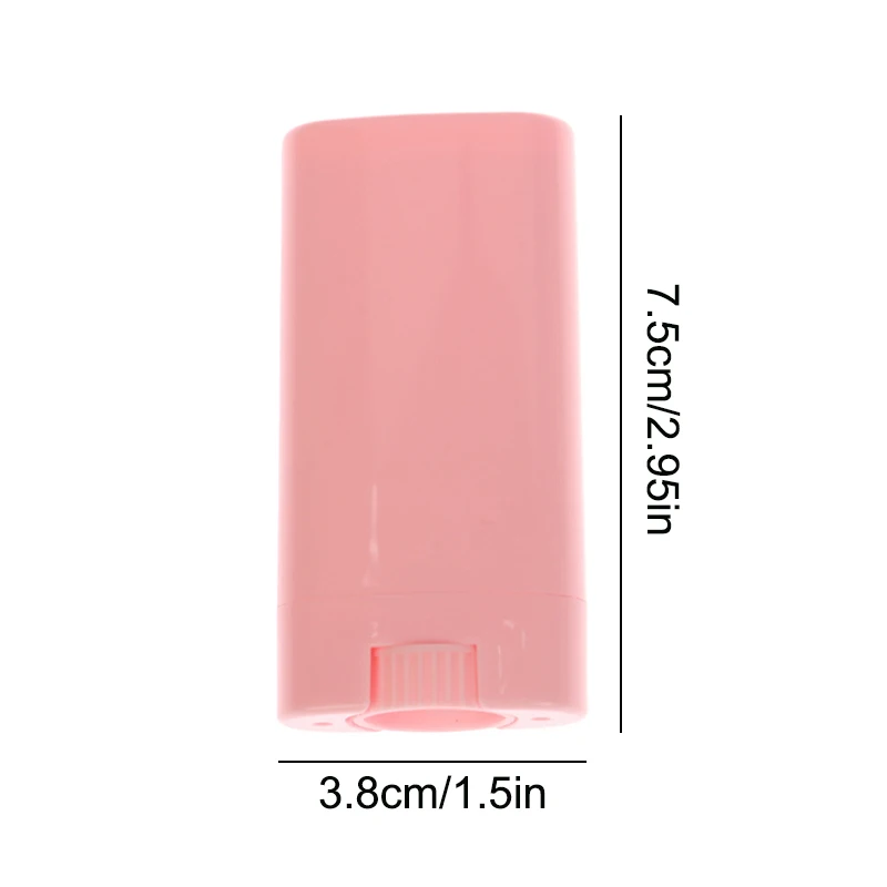 15 جرام حاويات مزيل العرق العطور القابلة لإعادة الملء أنبوب بلسم الشفاه الفارغ البلاستيك الأبيض والأخضر المحمولة أنابيب أحمر الشفاه التجميلية