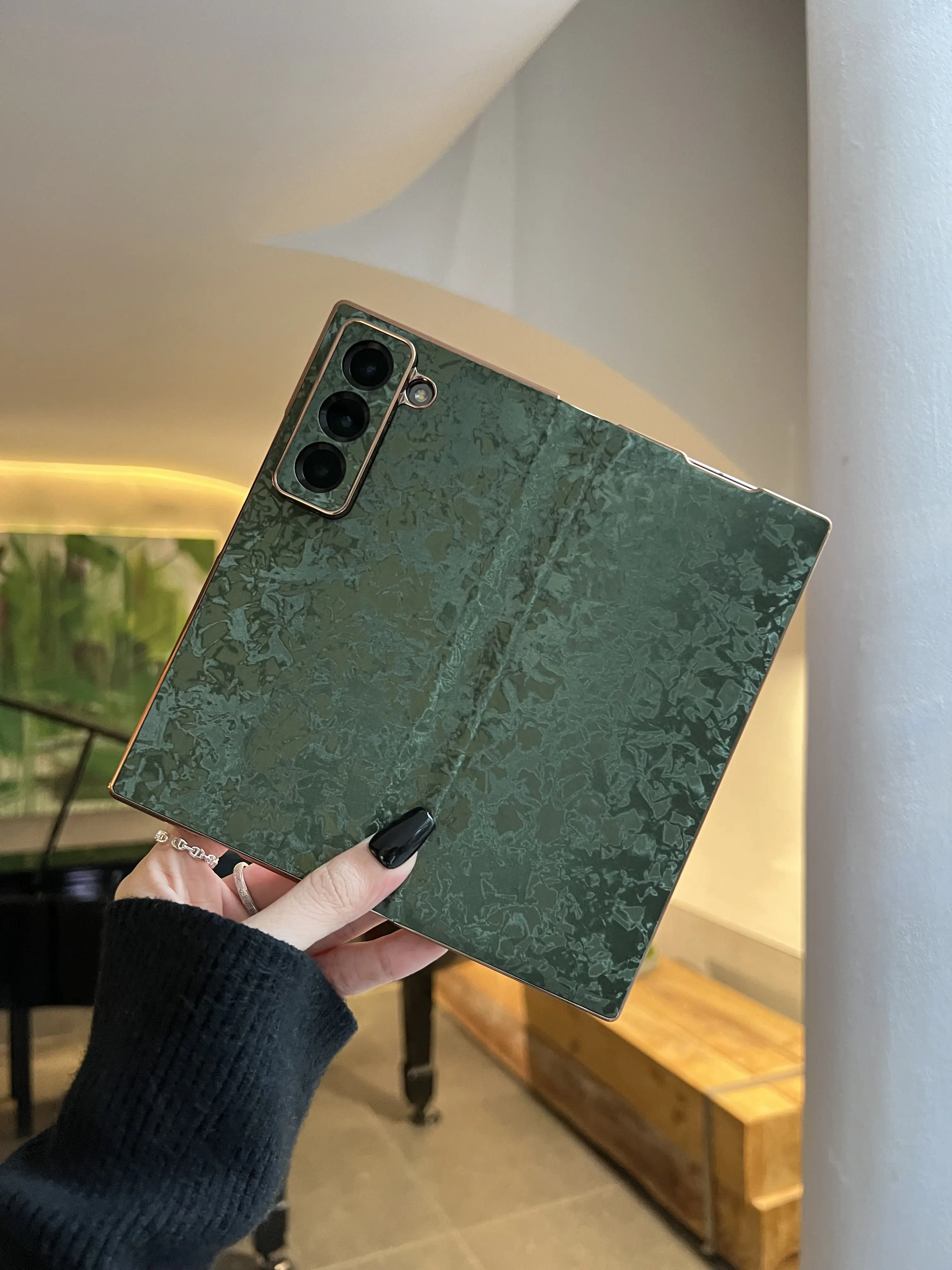 

Чехол для Samsung Z Fold 7, новый магнитный высококачественный кожаный флип-чехол W25/24, ультратонкий чехол для телефона с защитой от падения для Samsung Z Fold6 5 4