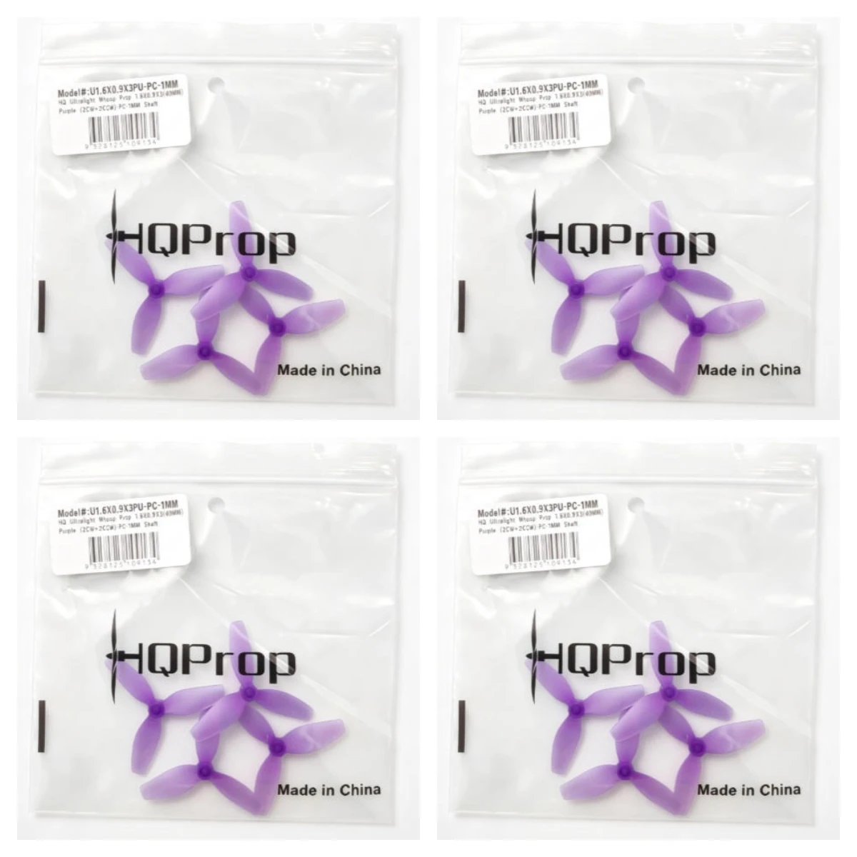 HQ Ultralight Whoop Prop 1.6X0.9X3 40MM Poly Carbonate 1MM Shaft for FPV Ultralight Whoop Drone