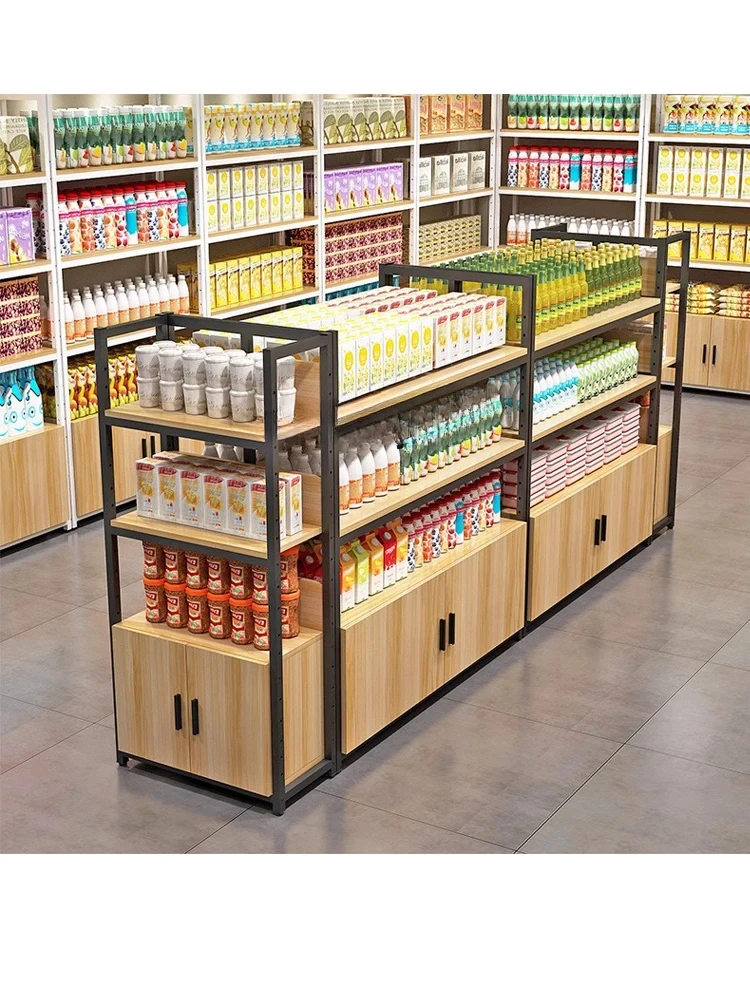 Supermarket Shelf Multi-Layer Display Cabinet Stationery Convenience Store Single Double-Sided Display Rack Snack Display Rack