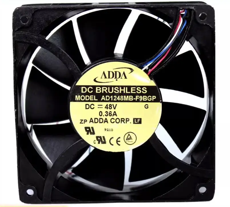 

ADDA AD1248MB-F9BGP DC 48V 0.36A 120x120x38mm 4-Wire Server Cooling Fan