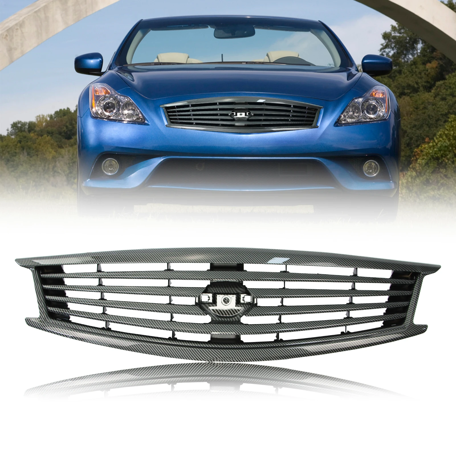 

Front Grill for 11-12 INFINITI G25 10-13 INFINITI G37 2015 INFINITI Q40 4 Door