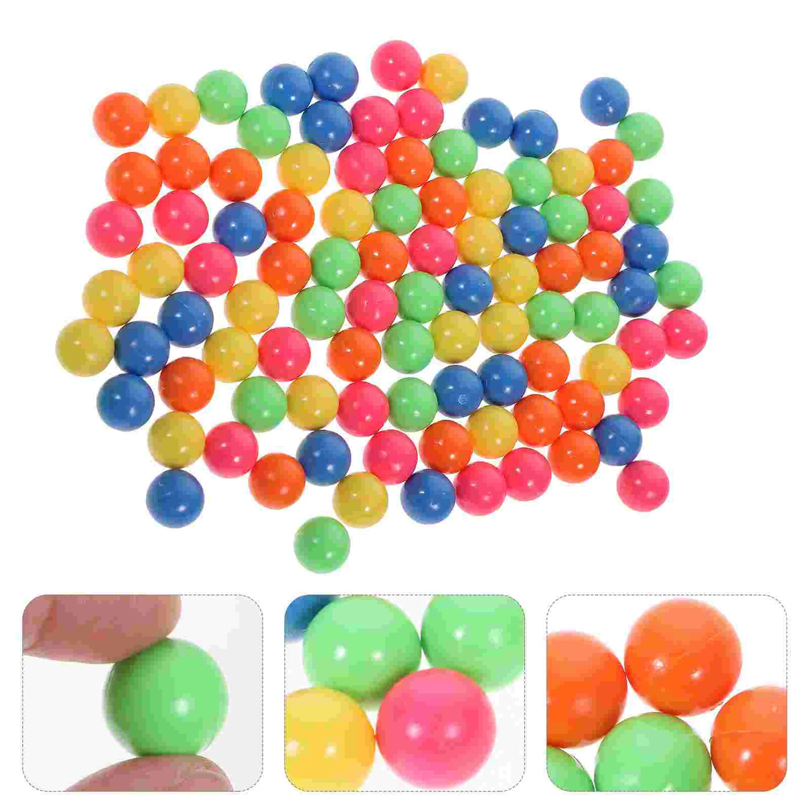 100pcs Colorful Balls Learning Counting Balls Educational Counting Beads Math Tool Toddler Toys 15mm