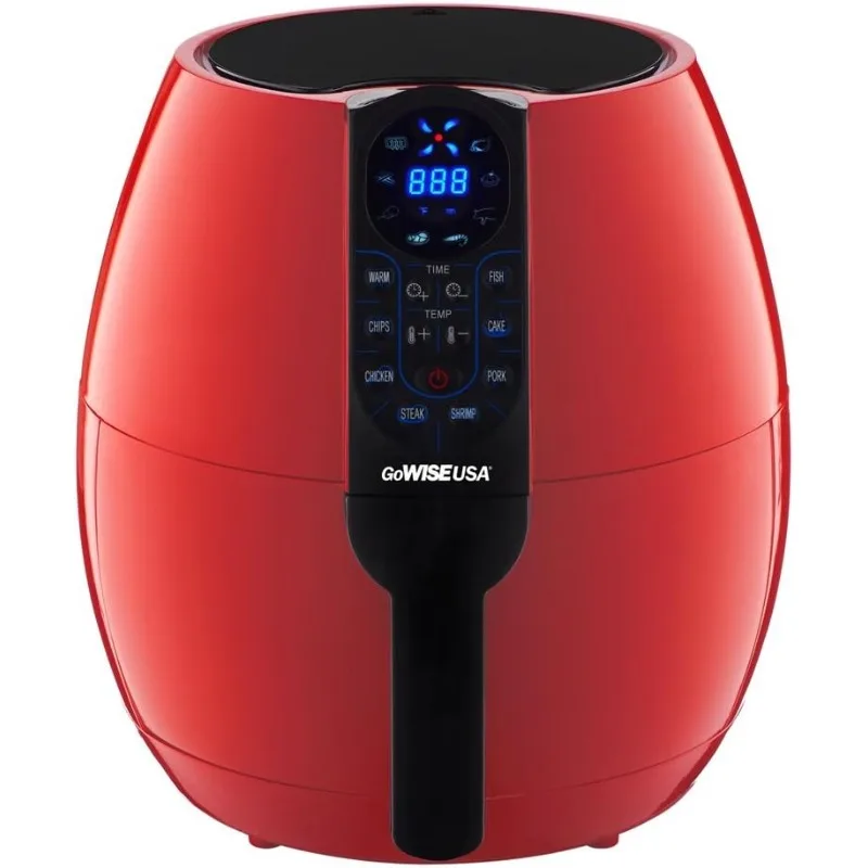 3.7 quart programmable air fryer with 8 cooking presets, multiple functions, improve your cooking skills, smart air fryer