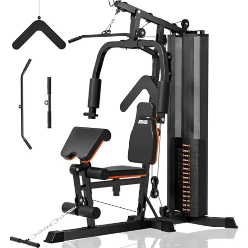 150LB Home Gym with Leg Press, LAT Pulldown & Chest Fly