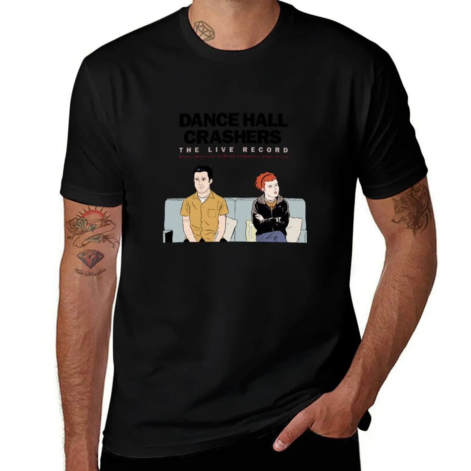 Dance Hall Crashers Antagonistic Songs Of Love T-Shirt plus size clothes cute tops t shirt men 100℅ cotton